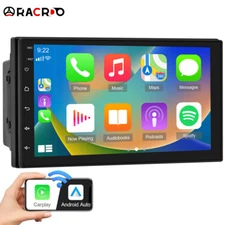 Car Stereo Radio Double 2 Din 7" with Apple Carplay Andriod Auto Touch Screen BT
