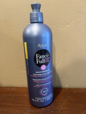 Roux Fanci-Full Instant Hair Color Rinse, 12 Black Radiance, 15.2 Fluid Ounce