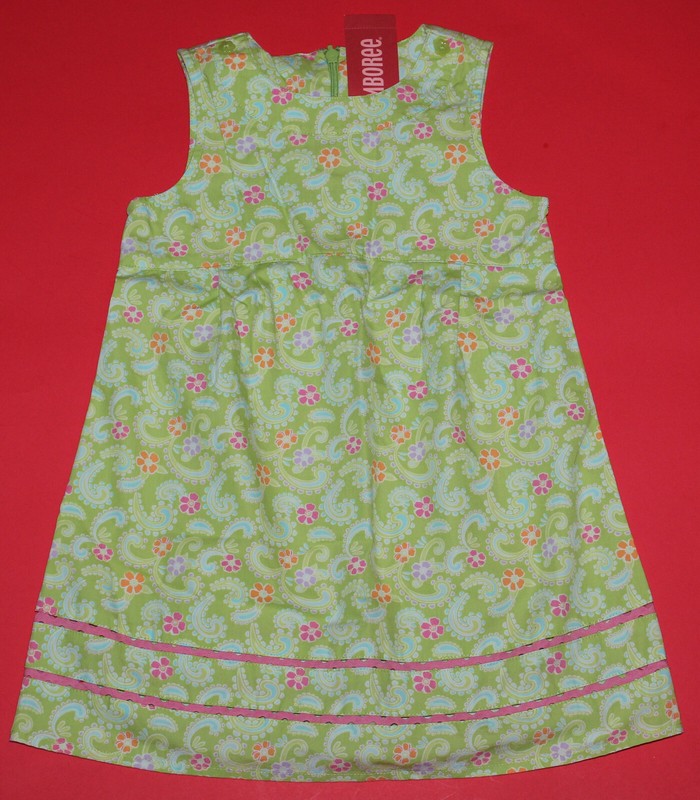 4 NWT Gymboree PALM SPRINGS Green Paisley Floral DRESS Girls