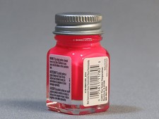 TESTORS PAINT PINK FLUORESCENT ENAMEL 1/4oz JAR 7.4ml plastic model car TES1178