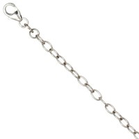 3Mm VerläNgerungskette Kette, 925 Silber Sterlingsilber, Unisex, 7Cm