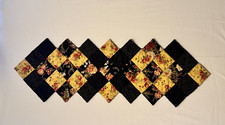 Decorative Reversible Quilted Table Runner Colorful Floral Rectangle 18 x 52"