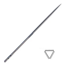 Swiss Needle Precision File 3-Square Cut 0 Jewelry Metalsmith Length 6-1/4"mm