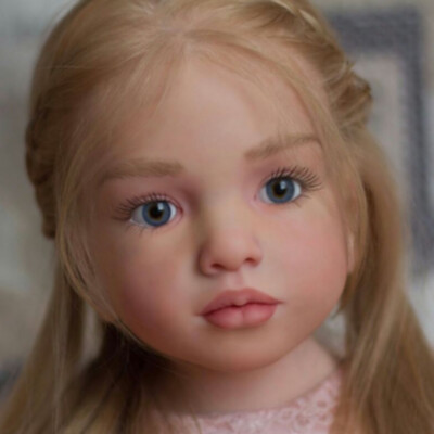 40'' Aloenka Reborn Baby Doll Painted DIY Kit Toddler Girl Rooted Hair with Body
