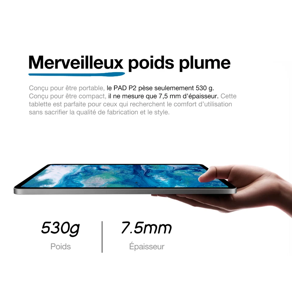 AGM P2 Android 14 Tablette Tactile 90Hz FHD 16+256Go 7850mAh Widevine L1 2SIM - Photo 3/4