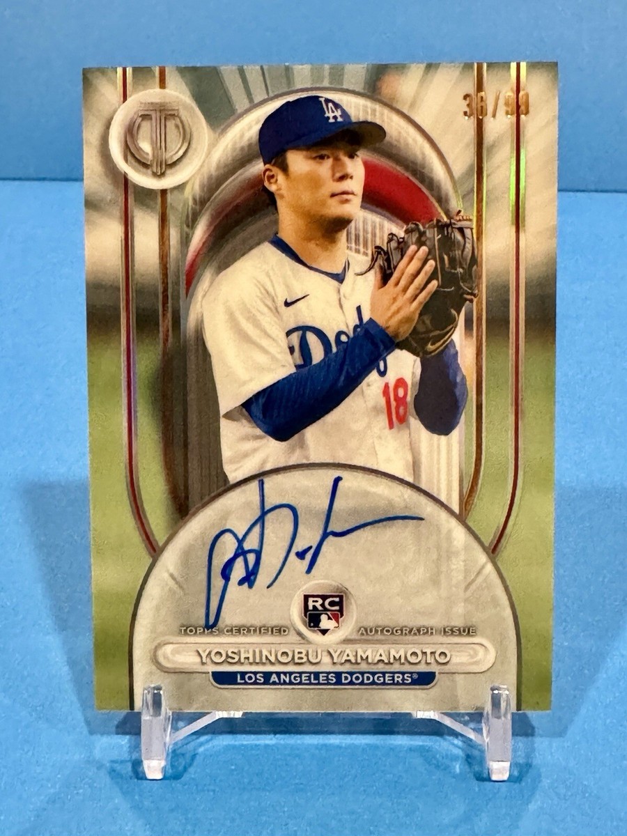 2024 Topps Tribute Yoshinobu Yamamoto /99 Rookie Auto #LIA-YY 