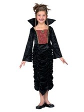 Gothic Vampire Queen Costume Girls Size Medium 8-10 Royal Vampires Dracula