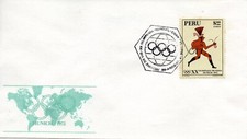First Day Postmark Envelope, Olympic Games Munich-72, Peru 1972, accept offers