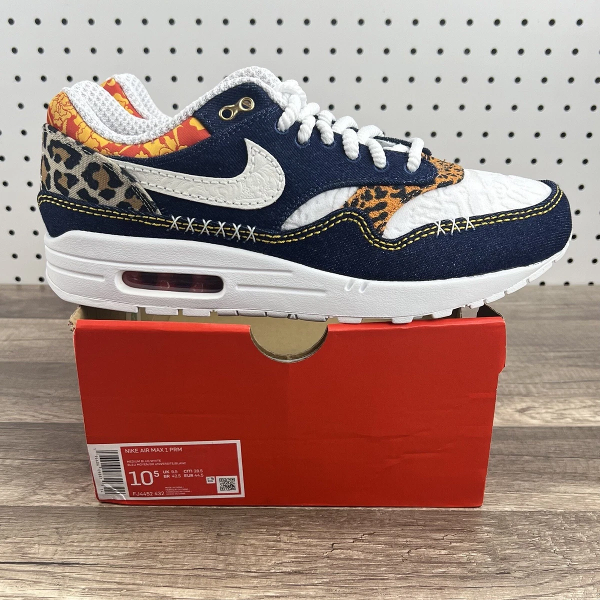 Air max 1 premium sale bleu