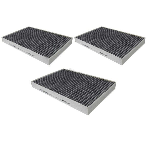 3X Mahle / Knecht Filter Innenraumluft Pollenfilter Innenraumfilter LAK 247-image