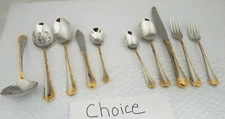 GOLDEN BELLE ROSE (STAINLESS) by ONEIDA "your choice" - barely used or unused