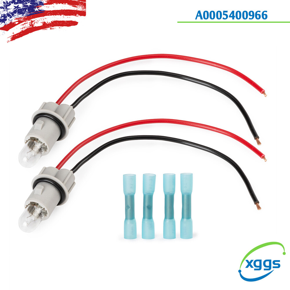 2x A0005400966 Side Marker Lamp Light Bulb Socket Wire Harness for