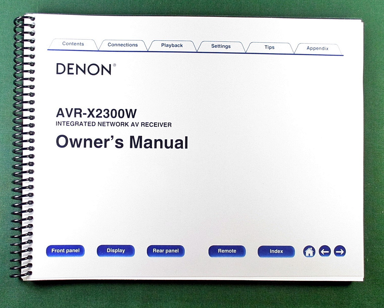 Denon AVR-X2300W Instruction Manual: Full Color 287 Pages & 