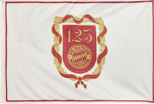 FC Bayern Hissfahne 125 Jahre 180x120 cm Fanartikel Original Jubiläum