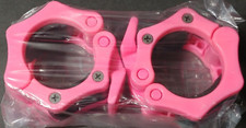 Barbell Clips Collar Clamps Lock Quick Release Weight 2 inch Pink 1 pair NEW