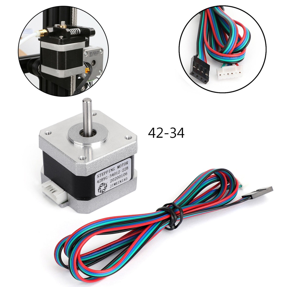 3D Printer 42-34 0.8A X/Y/Z-axis Stepper Motor For 3D Creality