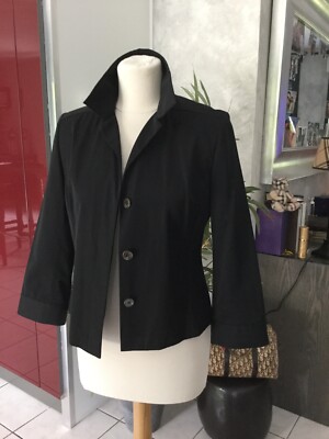 Veste Parka ZAPA Noir Taille 42 Femme - Occasion Très Bon État - Doublure Laine