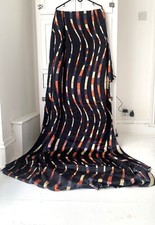 Rare Designer Original Vintage Hand Printed Silk Length Georgina Von Etzdorf