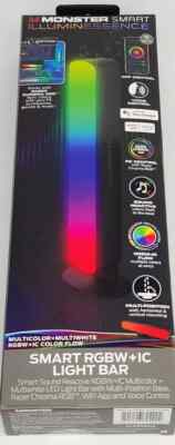 MONSTER SMART Illuminessence RGBW + IC Light Bar Works With Google And Alexa