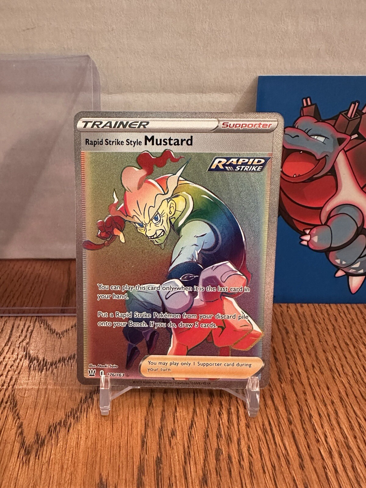 Rapid Strike Style Mustard (Secret) 176/163 Swsh05: Battle Styles Holo