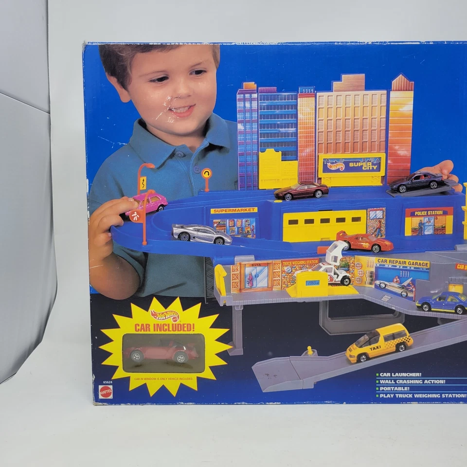 Hotwheels Sto & Go Super City Plaset 1995 de colección nuevo en caja Foto 2 de 4