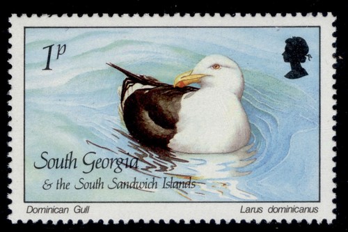 Südgeorgien & Südsandwich QEII SG161, 1987 1p, neuwertig.