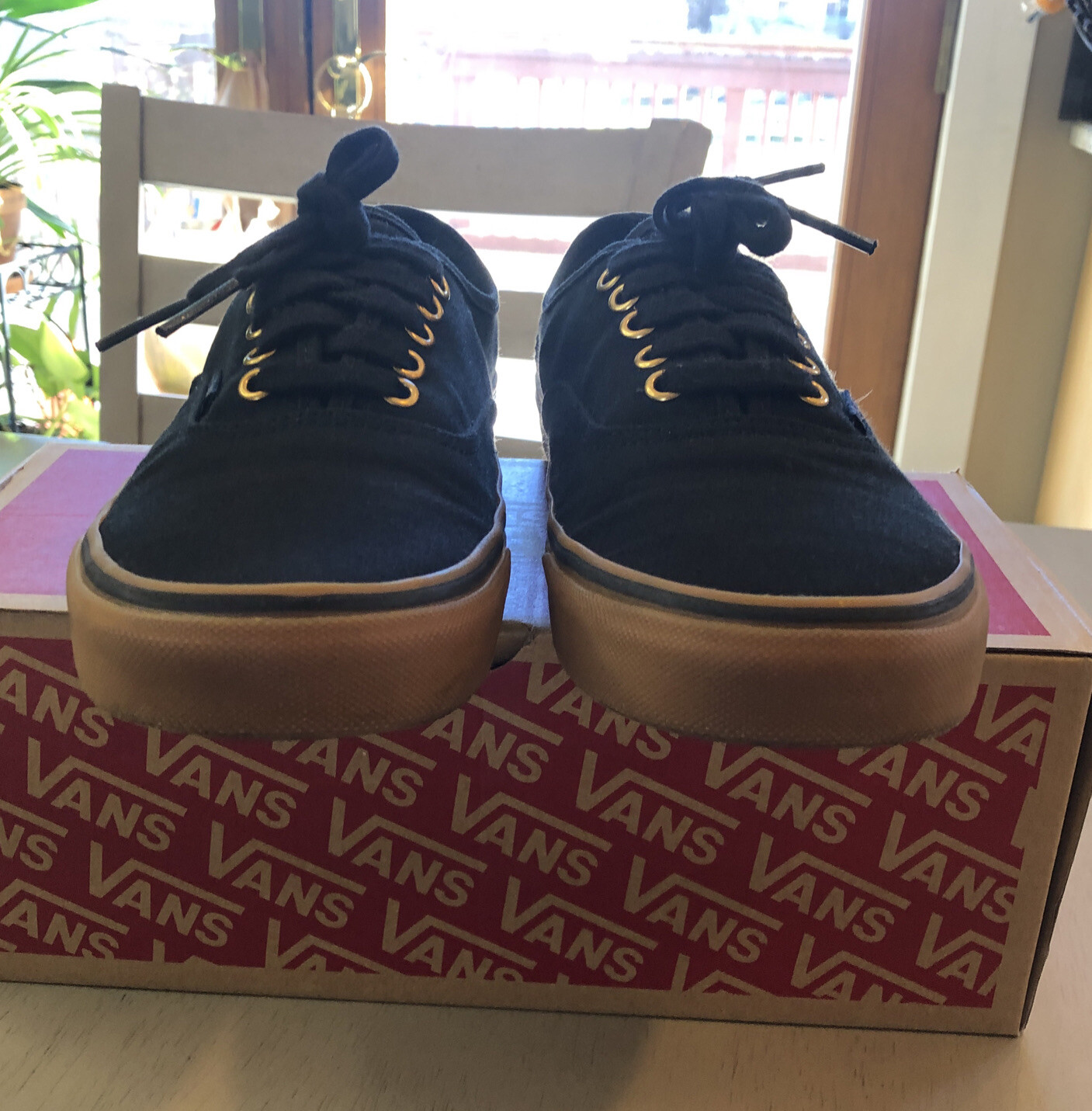 vans authentic black gum original