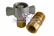 Quick Coupler | Wet Line | Wing Nut | 1" | W Series | Complete Set | 8WF8B-W8F8B