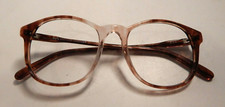 Vintage MAY USA P3 Andover Brown Swirl 52/19 Eyeglass Frame New Old Stock 297