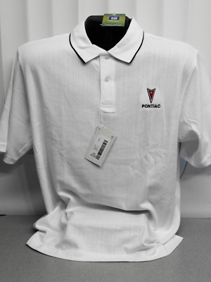 PONTIAC ARROWHEAD TEXTURED POLO SHIRT BY GM