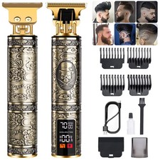 Professional Beard Trimmer for Men, Hair Clippers Bronze, Bronze With Lcd