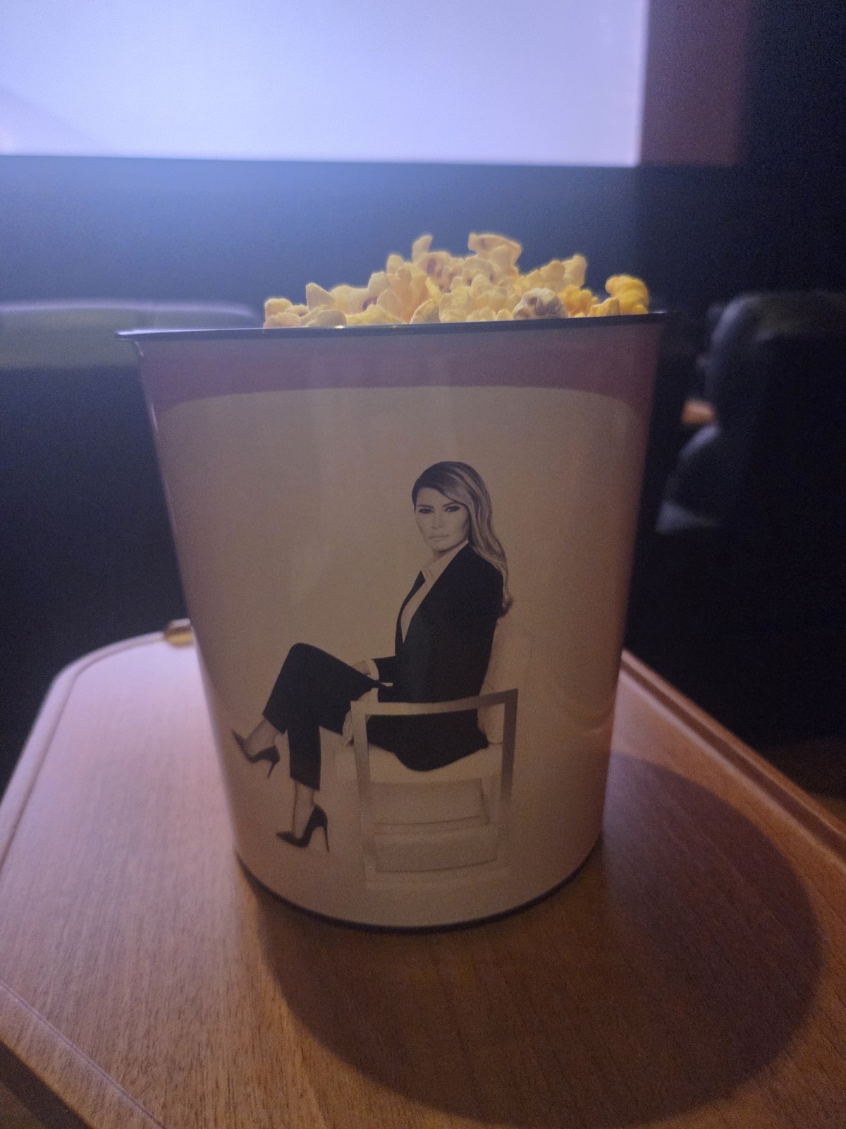 Melania Popcorn Bucket