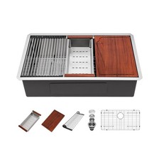 Undermount Kitchen Sink 30 Inch Stainless Steel - Beslend Heavy-Duty 30x19 In...