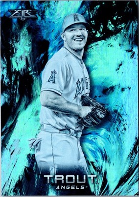 2018 Topps Fire - Mike Trout #100 Blue Chip