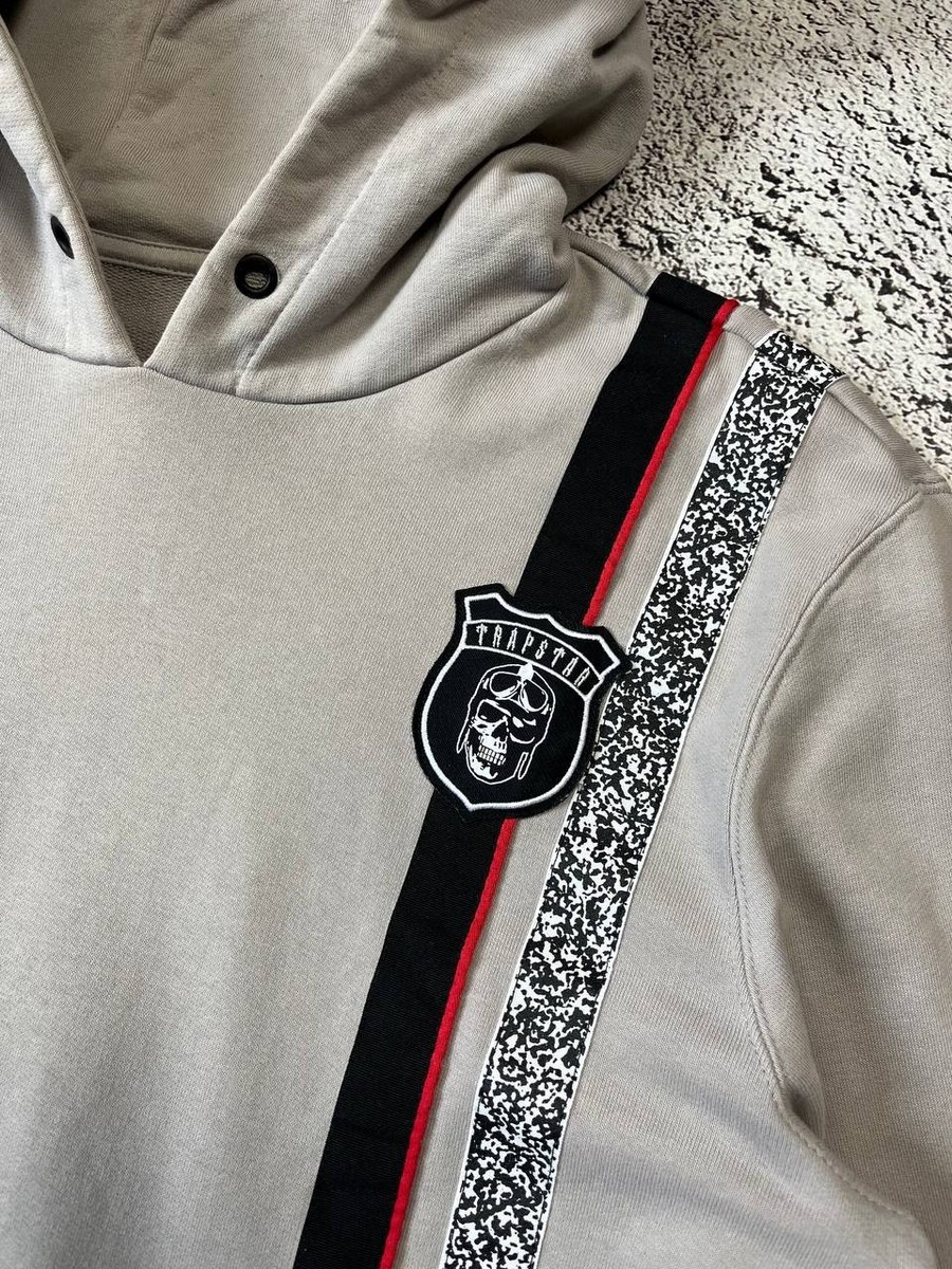 トップス TRAPSTAR PUMA SWAG Puma Trapstar Hoodie Mens Beige Pullover Streetwear Logo
