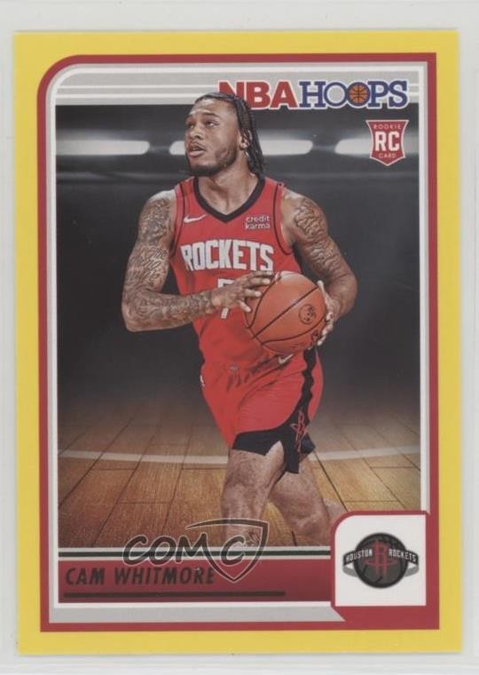 2023-24 Panini NBA Hoops Rookies Yellow Cam Whitmore #265 1k1n
