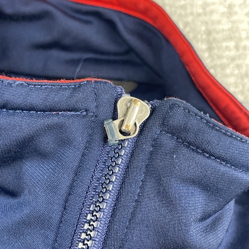 Vintage 90's Y2K Nike Men's Navy Blue/ Red Striped Track Jacket Size Large - Foto 20 di 20
