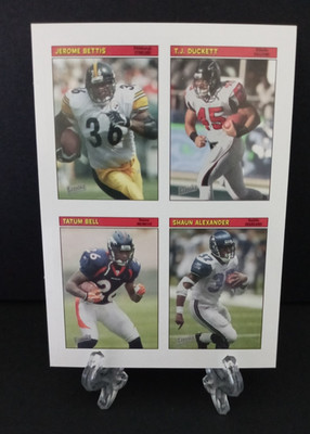 2005 Bazooka Mini Stickers Bettis/Duckett/Bell/Alexander $1.99 BIN!