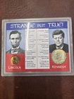 Strange But True Lincoln Kennedy Coin Set 1967 40% Silver Half Dollar & Penny