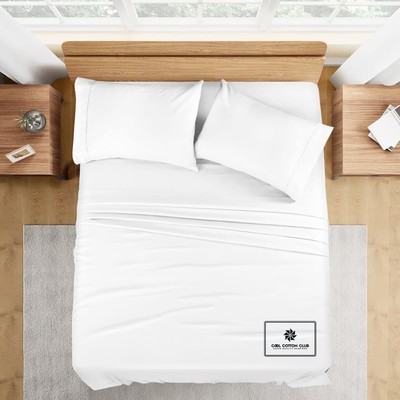 Rich, Buttery-Smooth 4-Piece Set Queen Size Luxury 1500-TC Egyptian Cotton Ho...
