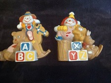 Burwood Clown Circus Animals ABC Blocks Nursery Wall Hangings Set