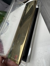 YALE 12" GOLD LETTERBOX Letter Post Letterplate Adjustable To Fit 38-78mm UK