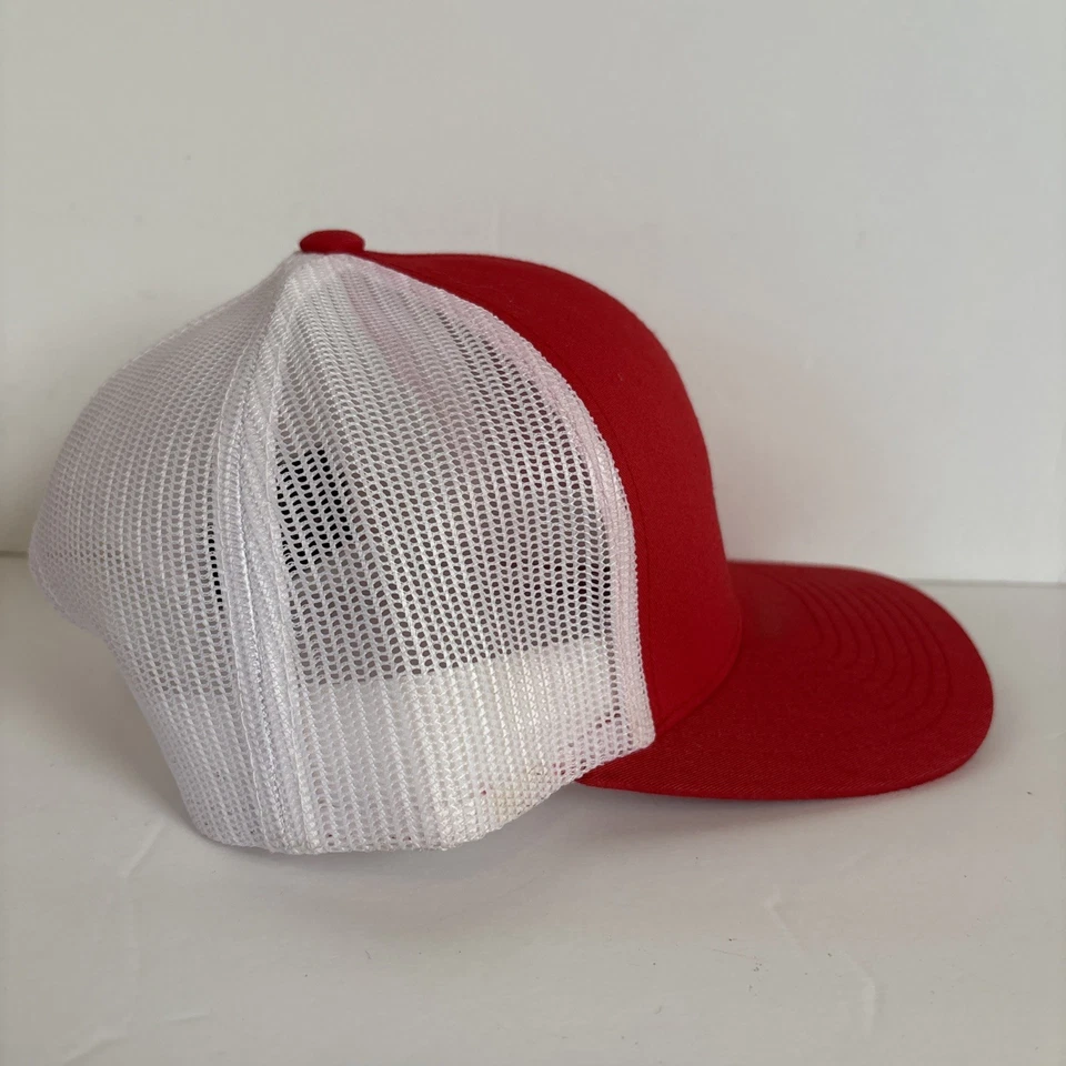 Sombrero de camionero DEL MAR Pacific Headwear rojo y blanco SnapBack Foto 3 de 4