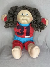 RARE 1985 CABBAGE PATCH KID DOLL COLLECTIBLE BROWN HAIR & EYES #31 Sweatsuit