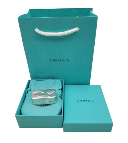 Tiffany and Co. Vintage Luggage Suitcase Travel Pill Box Sterling Silver .925