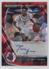 2021-22 Panini Prizm Draft Picks Red Ice Tahj Eaddy #DP-TEA Auto 0k11