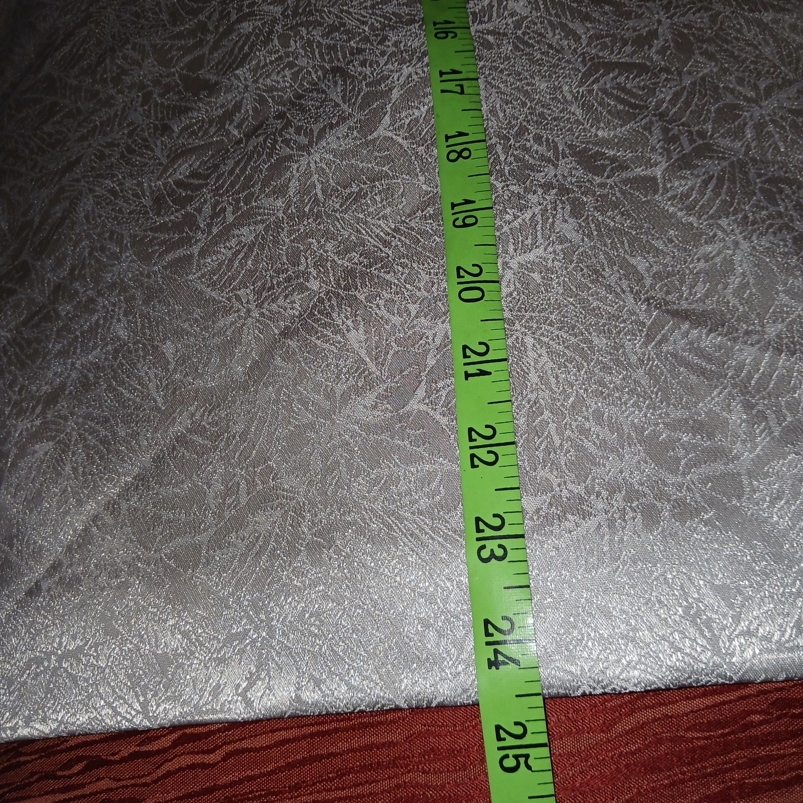 LE SUIT 2 Piece Size 12P Gray Shimmering Silver Collared Clear Button Skirt Set 