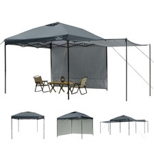 KAMPKEEPER 10x10 Easy Pop Up Canopy Tent with Sidewalls Instant Outdoor Shade Sh