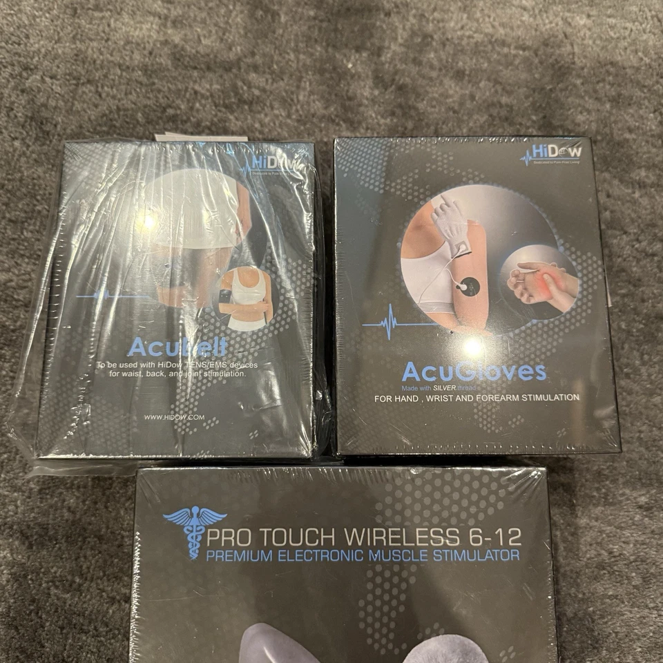 New Hidow Pro Touch 6-12 Electric Massager STIM Wireless + ACU Gloves + ACU Belt - Image 4 of 4