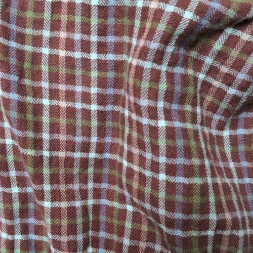 Madewell Tie Back Peplum Top In Plaid Boho Brown Sz XL - Picture 4 of 7